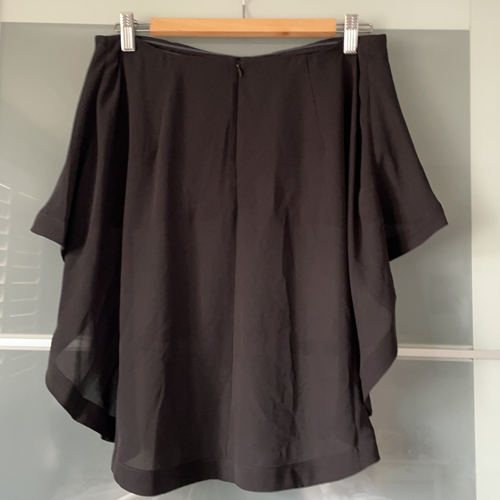 NWT Black High-Low Strapless Top - Picture 2 of 5